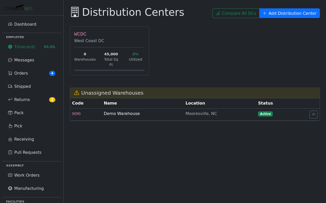Distribution Centers (3PL)